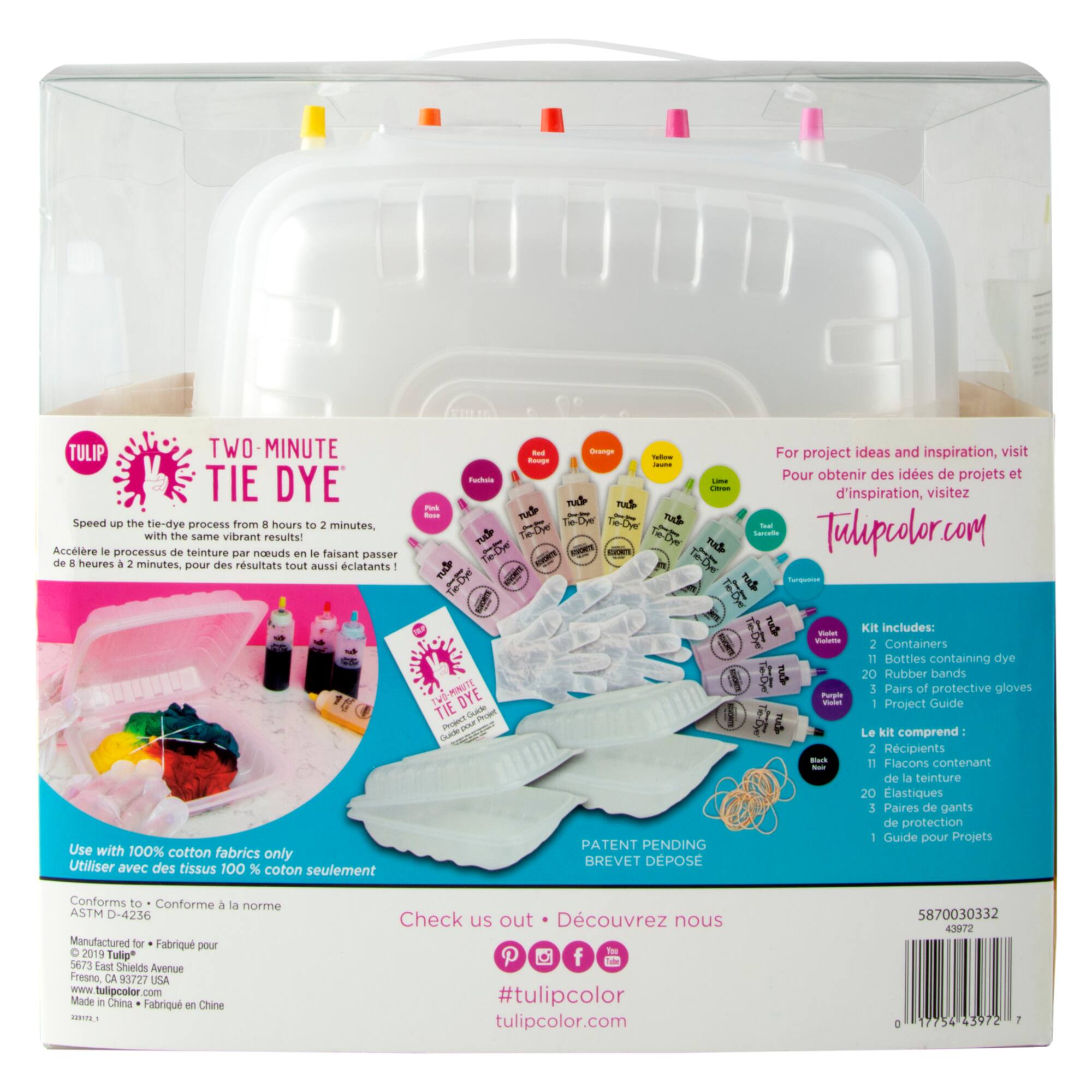 6 Pack: Tulip® Two-Minute Tie Dye® Kit
